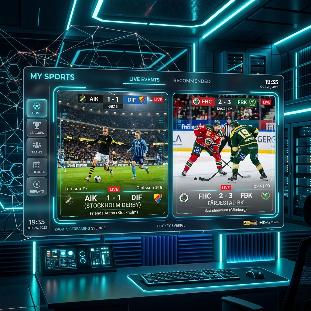 Streama Allsvenskan & SHL 2026.